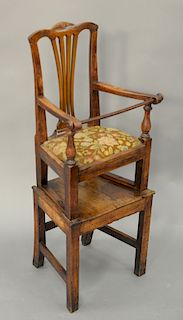 George II fruitwood youth chair, late 18th century. ht. 39 in.
