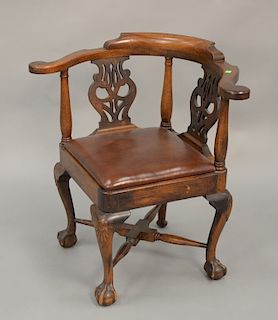 Chippendale style corner chair.