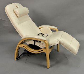 Backsaver leather electric reclining chair.