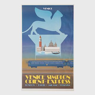 After Felix Masseau (1869-1937): Venice Simplon Orient Express