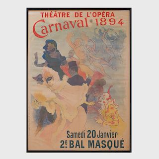 Jules Chéret (1836-1932): Théatre de L'Opéra Carnaval 1894