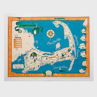 A Map of Cape Cod Poster