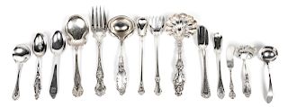 * An Assorted Group of American and English Serving Utensils, Various Makers, including examples by Gorham and Tiffany.