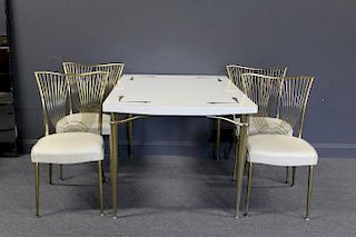 MIDCENTURY. Dining Table and 4 Chairs.