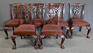 BAKER. Signed Mahogany Chippendale Style