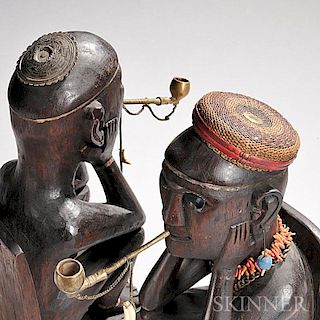 Two Philippine Carved Wood Figures