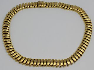 JEWELRY. Signed 18kt Gold Articulated Necklace.