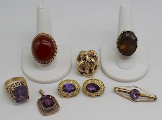JEWELRY. Gold and Colored Gem Jewelry.