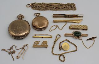 JEWELRY. Gold Jewelry Grouping.