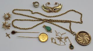JEWELRY. Assorted Gold Jewelry.