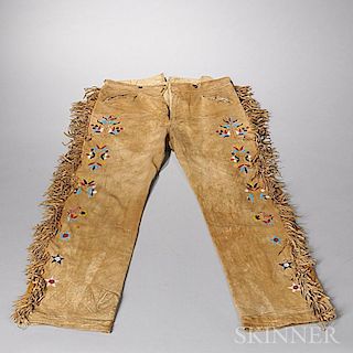 Sioux Beaded Hide Trousers