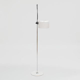 Joe Colombo Chrome and Painted Metal 'Coupe' Floor Lamp
