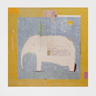Renaud Grizard (b. 1961): Elephant Blanc