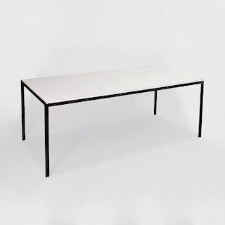 Mid-Century Modern Style Formica and Metal Dining Table