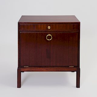Tommi Parzinger Drop Front Nightstand in Mahogany, for Charak Modern