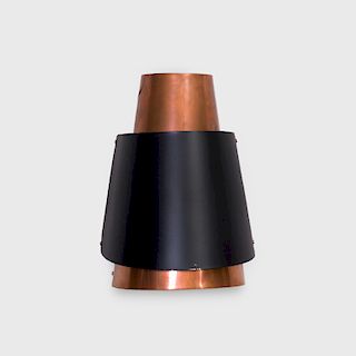 Bent Karlby Copper and Painted Copper 'Osterport' Wall Sconce, for Lyfa