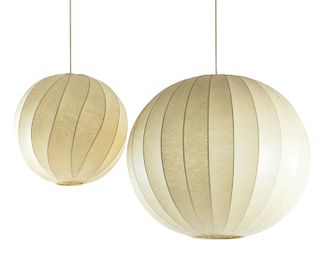 Two 'Cocoon' ceiling lights, c. 1960