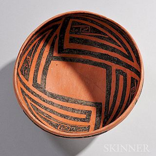 Pinedale Black-on-red Pottery Bowl