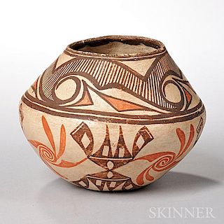 Small Zuni Polychrome Pottery Jar