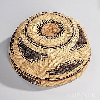 Northern California Twined Basketry Hat