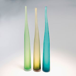 Three 'Bambu' vases, 1998