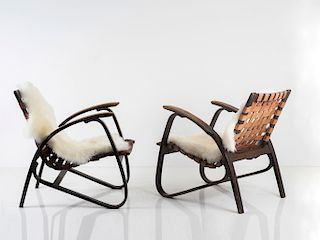 Pair of armchairs, c. 1949