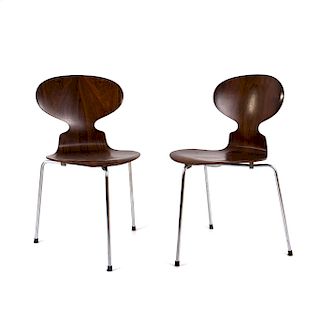 Two 'Ant' - '3100' side chairs, 1952