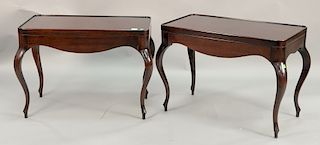 Pair of Baker Barbara Barry Collection end tables. ht. 26 in., top: 20" x 36"