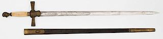 US 1850s Militia Sword 