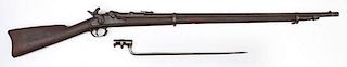 US Springfield Model 1868 Trapdoor Rifle With Bayonet 