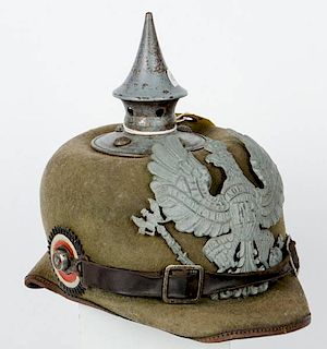 German WWI Prussian Ersats Spiked Helmet 