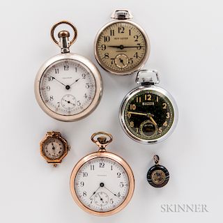 Four American Open-face Watches