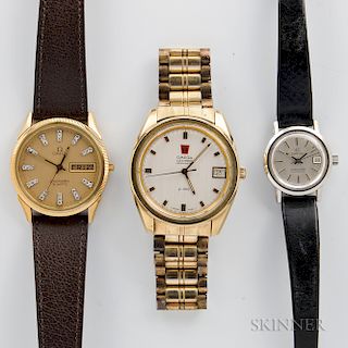 Three Omega Wristwatches