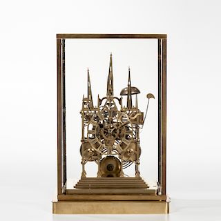 Litchfield Cathedral Striking Skeleton Clock