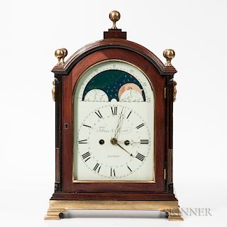 London Quarter-striking Mahogany Bracket Clock