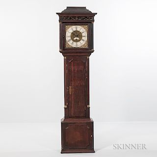 Mahogany and Oak English Longcase Clock