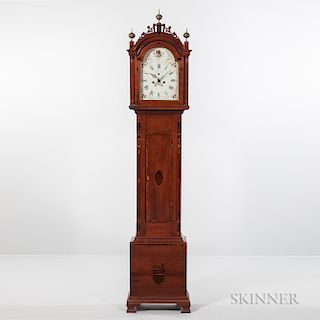 Central Massachusetts Inlaid Cherry Tall Clock