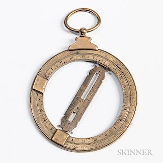 4-inch Brass Universal Equinoctial Ring Dial