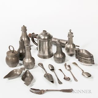 Twenty-five Pieces of Early Medical Pewter