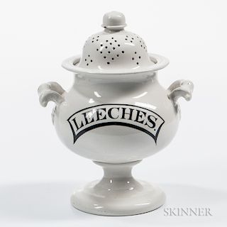 Diminutive 19th Century Leech Jar