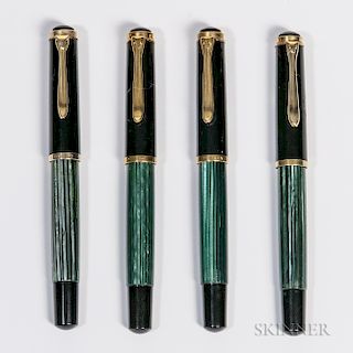 Four Pelikan "M400" Fountain Pens