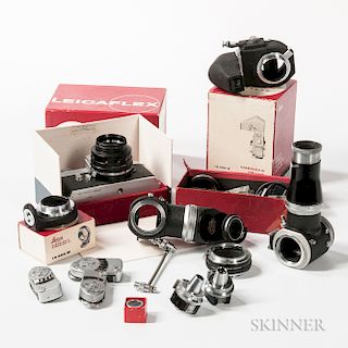 Leicaflex Camera and Associated Leica Accessories