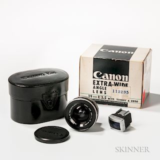 Canon 19mm f/3.5 Screw-mount Lens with Finder