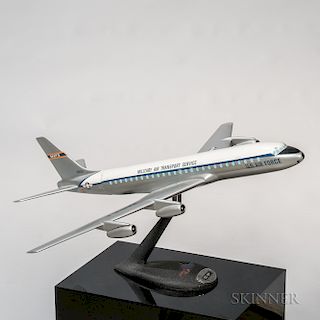 Douglas DC-8F Military Air Transport Service Aviation Display Model with Display Plinth