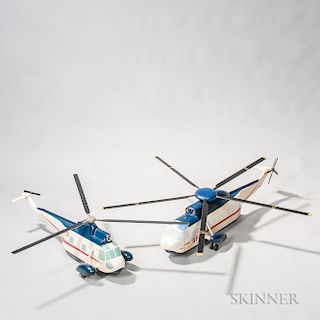 Two San Francisco and Oakland (SFO) Helicopter Models