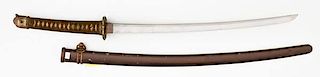 Japanese WWII Wakazashi Sword 