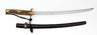 Japanese Kyu-gunto Sword with Scabbard 