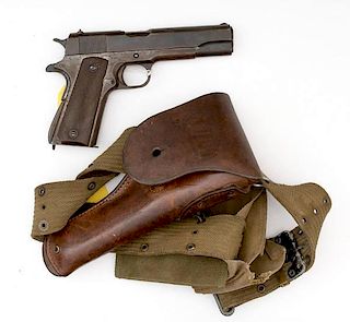 **Colt 1911A1 Remington Rand and Belt Rig 