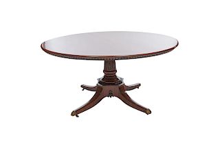 Danish Neoclassical Carved Mahogany Center Table, 19th century