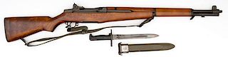 **Winchester M1 Garand Rifle and Bayonet 